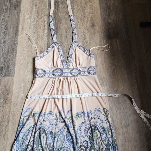 Women's summer beach printed halter dress - Picture 4 of 12